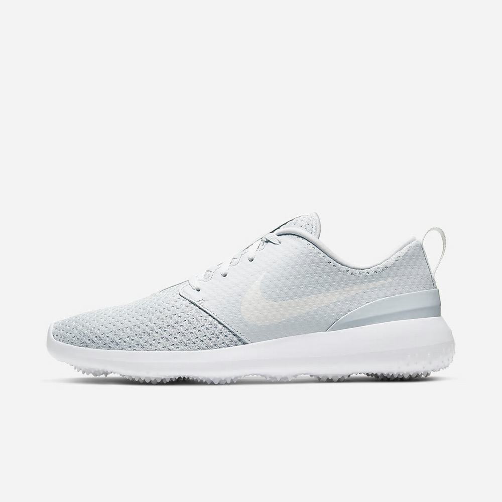 Chaussure De Golf Nike Roshe G Platine 0869-732 Pure Platinum/White/Metallic White Homme | SKS-15461159